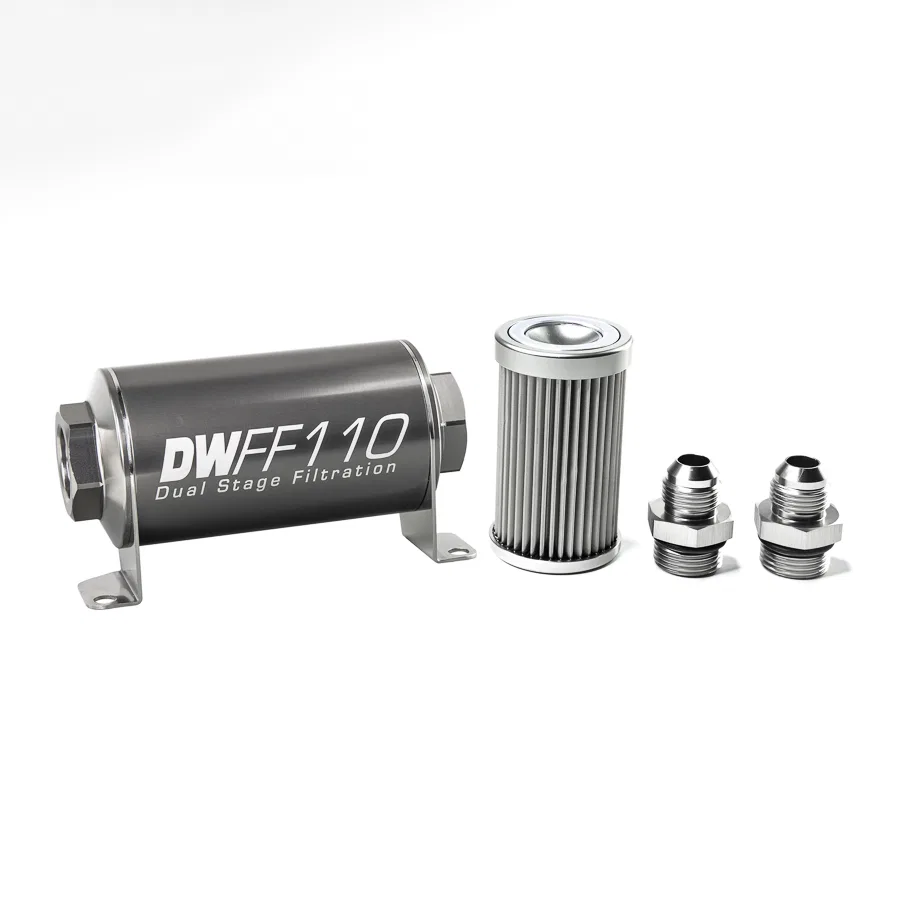 8-03-110-010K-8 – DEATSCHWERKS Fuel Filter, Complete Assembly In-Line Pump Gas/ Race Gas/ MTBE/ Ethanol/ Methanol And...